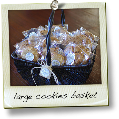 large basket of cookies